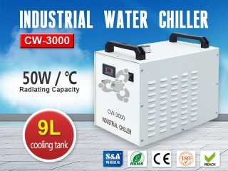 S&A Industrial Water Chiller CW-3000 for CNC Spindle Engraving Machines